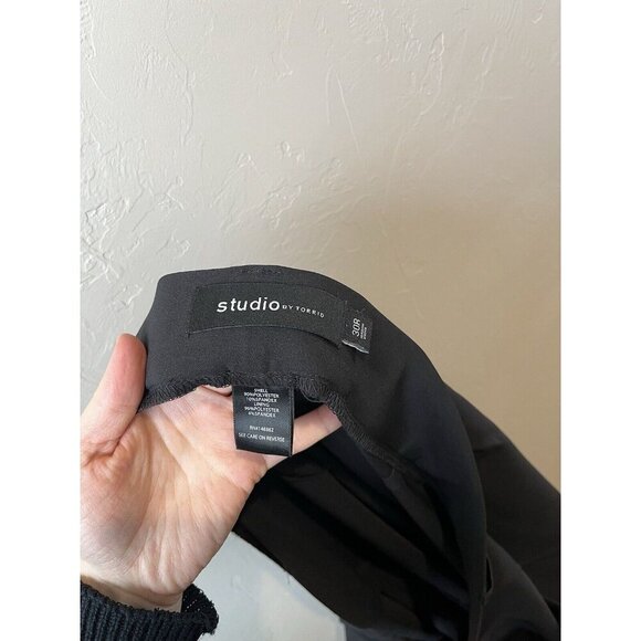 Plus 30 Black Pants Slacks Studio by TORRID Office Career Minimalist Classic - Picture 5 of 6